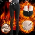 thumbnail image 4 of IDALL Pants for Women Jeans Barrel Jeans Women Straight Warm High Haren Plush Waist Pants Thickened Jeans Loose Jeans Winter Outfits for Women Black 25, 4 of 9