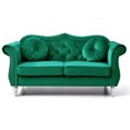 thumbnail image 4 of Glory Furniture Hollywood Velvet Loveseat in Green, 4 of 6
