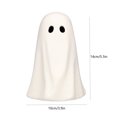 thumbnail image 2 of Luckky Paper Mache Ghost Decoration, Cute Freestanding Ghost Figurine Ornament, Tabletop Halloween Decor for Mantel, Shelf, Tiered Tray & Home Party Display, 2 of 5