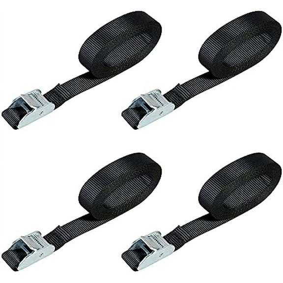 Kayak Tie Down Straps for Car Top Roof Rack Surfboard Lashing Strap Heavy Duty Cargo Cam Buckle Lashing Straps 16 FT 4 Pack