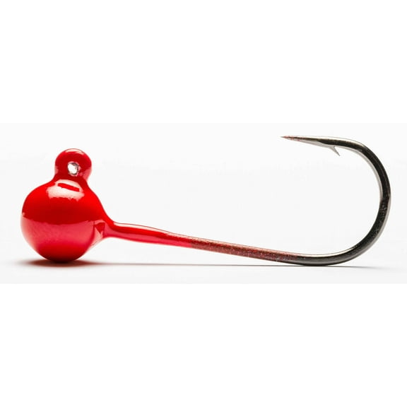 Mustad PSH833-1/16-RD-4 Jig Head Fire Engine 1/16oz - PSH833-1/16-RD-4