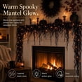 thumbnail image 2 of Halloween Fireplace Decor Set with LED Lights – Black Vine Garland for Mantel Door Frame Window Halloween Decorations Home Decor, 2 of 7