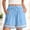 Blue A1, variant on Women's Pajama Shorts Star Print Drawstring Summer Lounge Shorts With Pocket for Home Sleeping