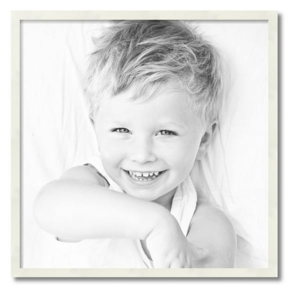 ArtToFrames 27x27 inch White Picture Frame, White 27" x 27" Wood Poster Frame (WOM-5140) 1234