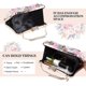 thumbnail image 4 of Bolsos de noche con diseño floral para mujer, carteras de mano con diamantes de imitación de colores, bolso de mano con cadena para boda, bolso de hombro con flores, 4 of 5