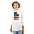 thumbnail image 3 of NASA Landed on the Moon Astronaut Long Sleeve TShirt Men Women Brisco Brands M, 3 of 6