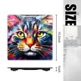 thumbnail image 2 of Bathroom Scale, Highly Accurate Digital Body Scale,Precisely Measures Weight up to 400 lbs-Colorful Cat Face In The Style Of Digital Painting, 2 of 4