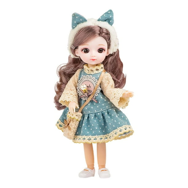 Muñecas BJD para niñas Linda Muñeca BJD De 8 Pulgadas, 13 Articulaciones, Juguete Para Niña, Regalos De Navidad Para Niños, Pelo Morado Cabello purpura Magideal Muñecas BJD para niñas