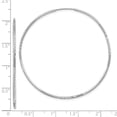thumbnail image 2 of 14k White Gold 1.25mm Sparkle-Cut Endless Hoop Earrings 51x51mm Wide 1.25mm Thick Hoop Earring for Women, 2 of 2