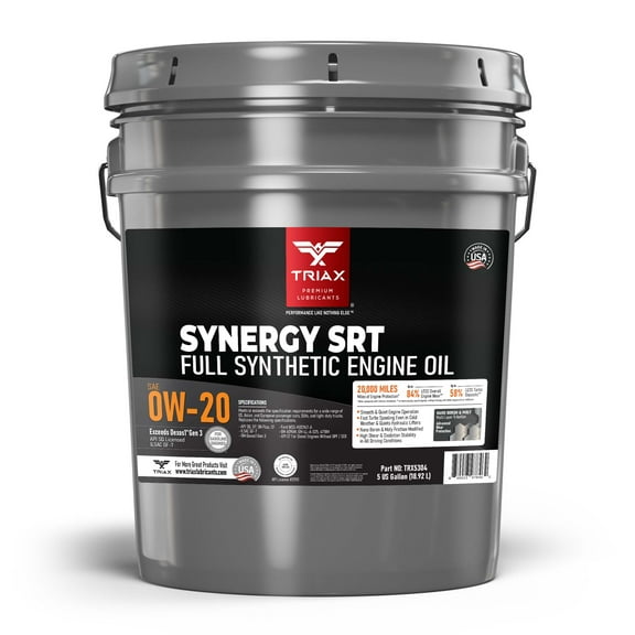 TRIAX Synergy SRT 0W-20 API SP Full Synthetic Engine Oil