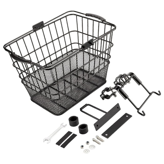 Colaxi Bike Basket Carrying Panniers Vegetable Basket Easy Assembly Bike Cargo Rack Style B