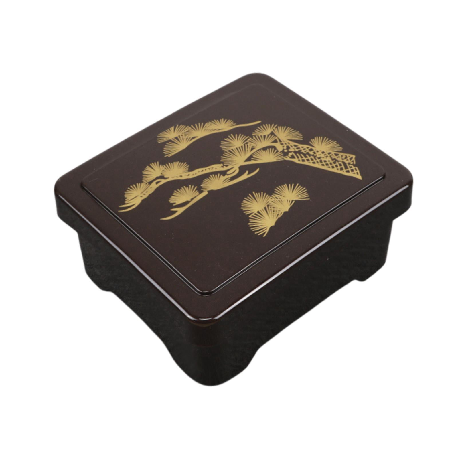 Esquirla Bento Box Japanese Lunchbox with Lid Reusable Storage Box Rectangle Container Lunch Container for Camping Work Picnic pattern