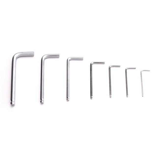 Professional Practical Hexagonal Wrench 1.5/2/2.5/3/4/5/6mm Rustproof Waterproof Allen Remover with Wrench Spanner Screwdriver Install Tool