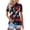 05-Navy, variant on 250 Anniversary USA Shirt Women, Flag Printed V-Neck Button Down Polo Short Sleeve Collared Golf Shirts, Summer Casual Outfit for 4th of July