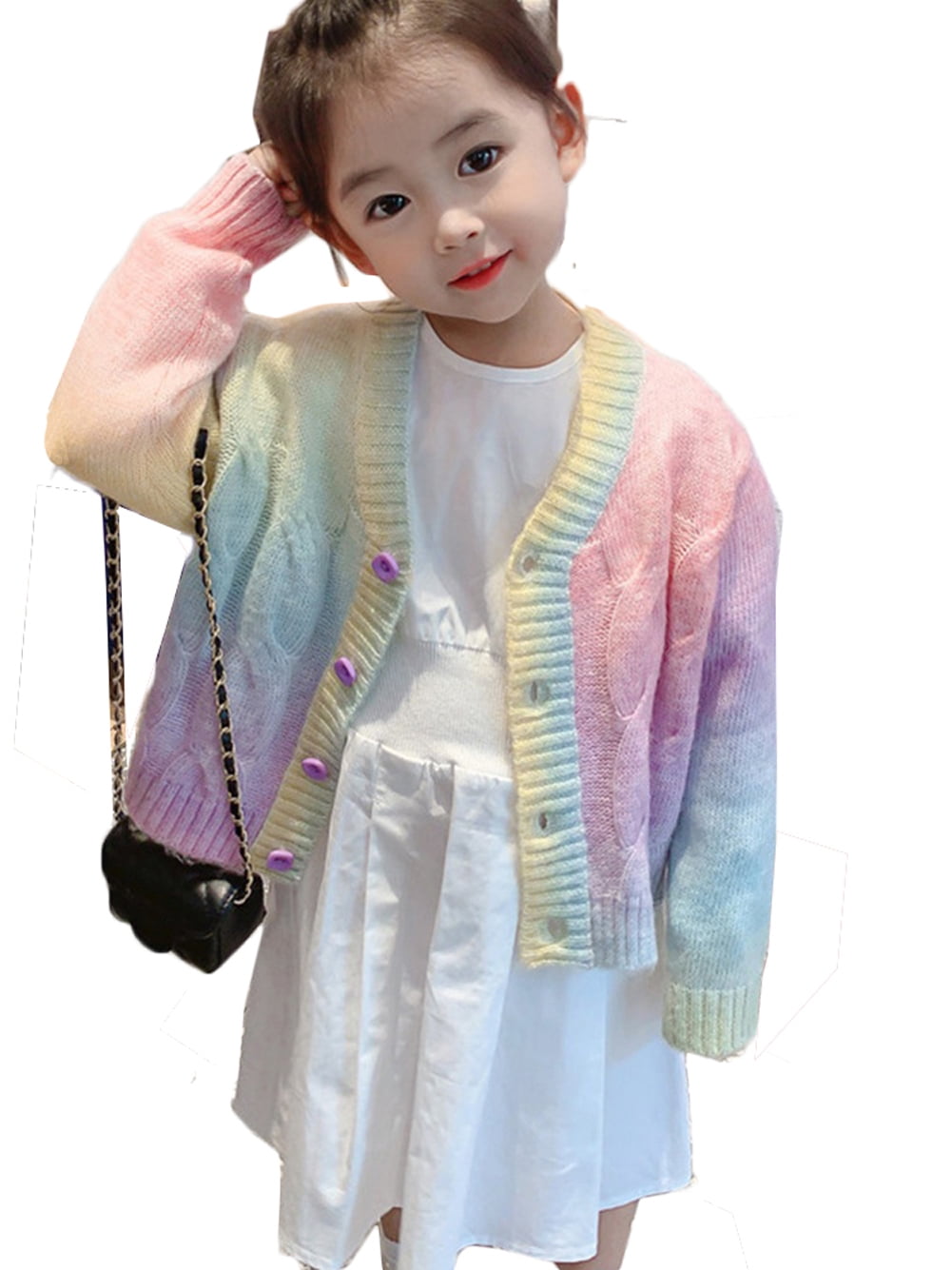 Toddler Hooded Sweatshirts Long Style Color Block Peach Love Decoration Clothing 