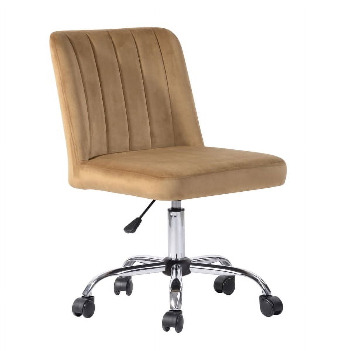 Private Jungle Home Office Chair, Modern Twill Fabric Chair Adjustable Desk Chair Mid-Back Ergonomic Executive Chair-Light Brown Private Jungle Home Office Chair, Modern Twill Fabric Chair Adjustable Desk Chair Mid-Back Ergonomic Executive Chair-Light Brown