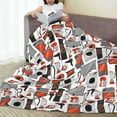 thumbnail image 6 of Pofeuu Modern Life Print Ultra-Soft Micro Fleece Blanket,for Bed Or Sofa,All Season Throw Blankets Flannel Blanket-60"x50", 6 of 7