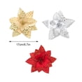 thumbnail image 4 of Naiovety 12 unidades/juego de adornos navideños de amplia aplicación: agregue encanto a cualquier espacio hecho con una decoración confiable Kits de decoración para fiestas plata, 4 of 6