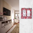 thumbnail image 5 of Yayeee Rocker Switch Wall Plate 2-Gang 4.7"x4.6" Home Decorative Outlet Cover, Sweet Strawberry, 5 of 6