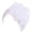 White, variant on ZDNIXIAN Stretchy Ruched Turban Head Wrap with Large Organza Flower Ornament Color Elegant Hair Cover Lightweight Fashion Headscarf for Party Daily Occasions