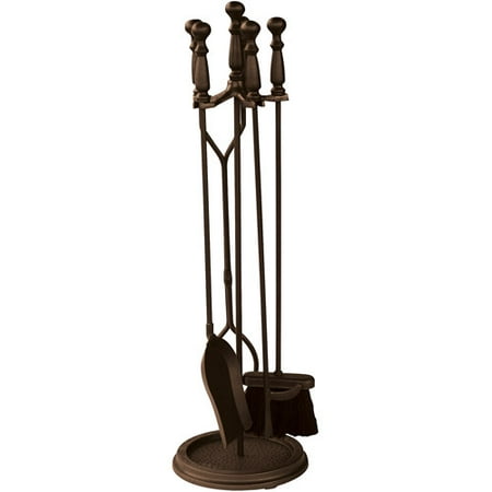 uniflame 5 piece fireplace tool set bronze finish uniflame 5 piece fireplace tool set bronze finish
