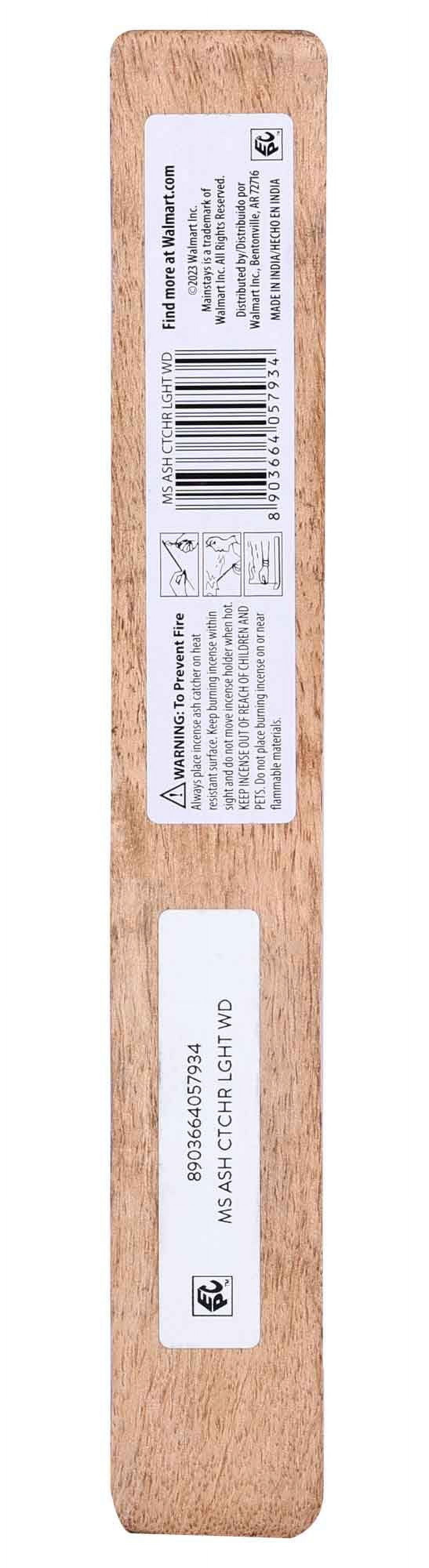 (2 pack) Mainstays Incense Ash Catcher, Light Wood