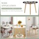 thumbnail image 3 of Hombre polilla-theme Fitted Round Tablecloths Elastic Edged Table Covers Waterproof Table Cloth for Kitchen Holiday Party Tables Decor 150cm, 3 of 6