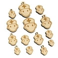 thumbnail image 1 of Occupation Medical Nurse Icon Wood Mini Charms Shapes DIY Craft Jewelry - No Hole - 30mm (6pcs), 1 of 7