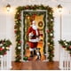 thumbnail image 5 of Cortina navideña para puerta | Cortina navideña de Papá Noel para puerta principal o pared | 89 x 183 cm (35 x 72 pulgadas) Poliéster Decoración festiva para el hogar y el interior, 5 of 6
