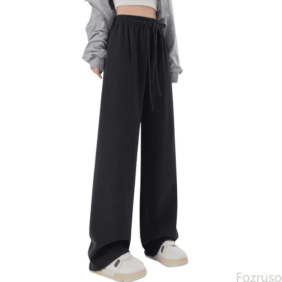 Fozruso Girls Stretch Pants Trendy Girls Pants For Everyday Wear Loose Fit Sports Leisure Style Ideal For Ages 9 15 Easy Care Versatile For All Seasons Sizes 9-10 Years