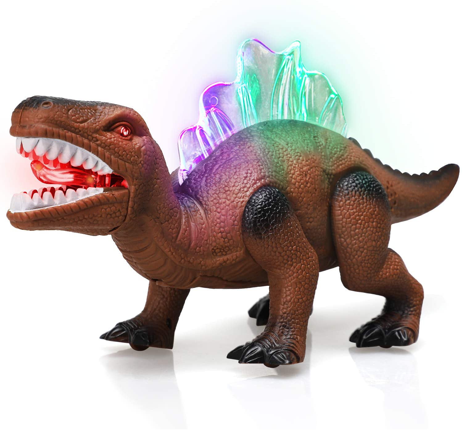 Walking Robot Dinosaur Toy Roars and Lights Up for Boys Girls 3 4 5 6 7 Year Old 