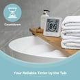 thumbnail image 3 of Reloj de ducha KADAMS, impermeable, para baño, color blanco, 3 of 8