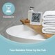 thumbnail image 3 of Reloj de ducha KADAMS, impermeable, para baño, color blanco, 3 of 8
