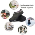 thumbnail image 5 of Winter Slippers for Men Women Warm Slip on House Slippers with Plush Lining Indoor Outdoor Anti-Skid Shoes, 5 of 7