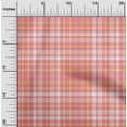 thumbnail image 2 of oneOone Viscose Jersey Dark Peach Orange Fabric Check Sewing Fabric By The Yard Printed Diy Clothing Sewing Supplies 60 Inch Wide, 2 of 4