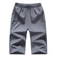 thumbnail image 2 of 1n Pantalones Cortos De Cintura Elástica Sólida Para Hombre, 2 of 8