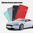 thumbnail image 2 of Silicone License Plate Holder Honeycomb Anti-Slip Texture License Holder No Noise Waterproof Rust-Proof Anti-Collision License Plate Rack, 2 of 8