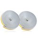 thumbnail image 2 of 4 Rollos 10 M Excluidor de Tiro para Puertas Y Ventanas, Cinta Excluidora de Tiro Sello de Goma Cinta de Espuma Pegatinas de Coche Sellado Gris, 2 of 5
