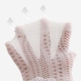 thumbnail image 5 of LYMAYTER 0-8Y 3 Pack Kids Girls Socks Toddler Ruffle Bow Socks Eyelet Solid Color Princess Dress Socks, 5 of 7