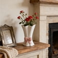 thumbnail image 5 of Bow Vase,Flower Vase for Home Decor,Ceramic Vases for Boho Style,Creative Flower Arrangement Container,6.5 Inch,Pink, 5 of 8