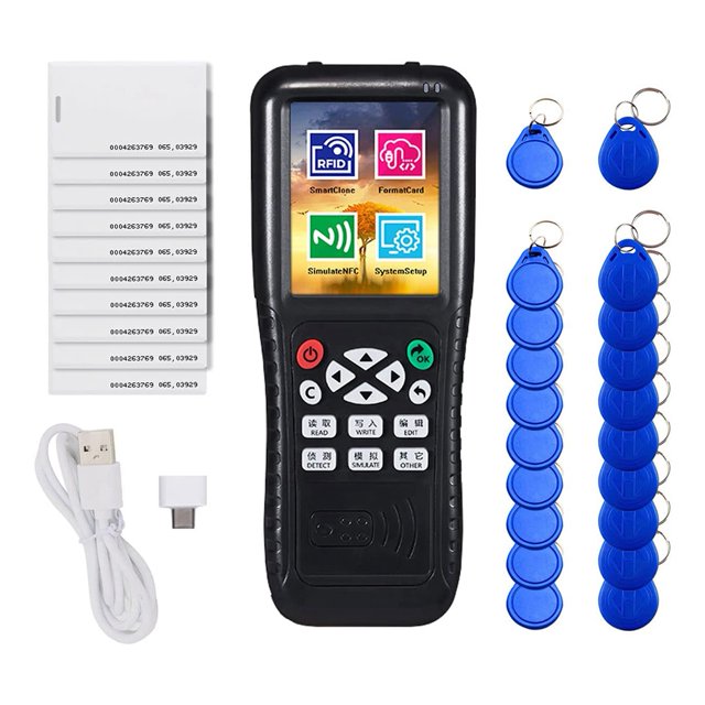 Lector de Copiadora de Tarjetas RFID NFC, Lector de Tarjetas Inteligentes NFC, Copiadora RFID, VersióN en IngléS ICopy X100 NFC ID IC Reader