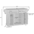 thumbnail image 7 of Bowery Hill Wood Kitchen Island with Stainless Steel Top in Mahogany, 7 of 7