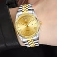 thumbnail image 7 of Men Watch Classic Analog Quartz Date Stainless Steel Milanese Mesh Band Ultra-Thin Rectangle Dial Luminous, 7 of 7