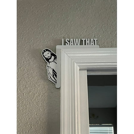 

I Saw That Funny Home Decor Door Sitter Wood Frame Corner Decoration for Mirror Cabinet Chair Drawer Furniture