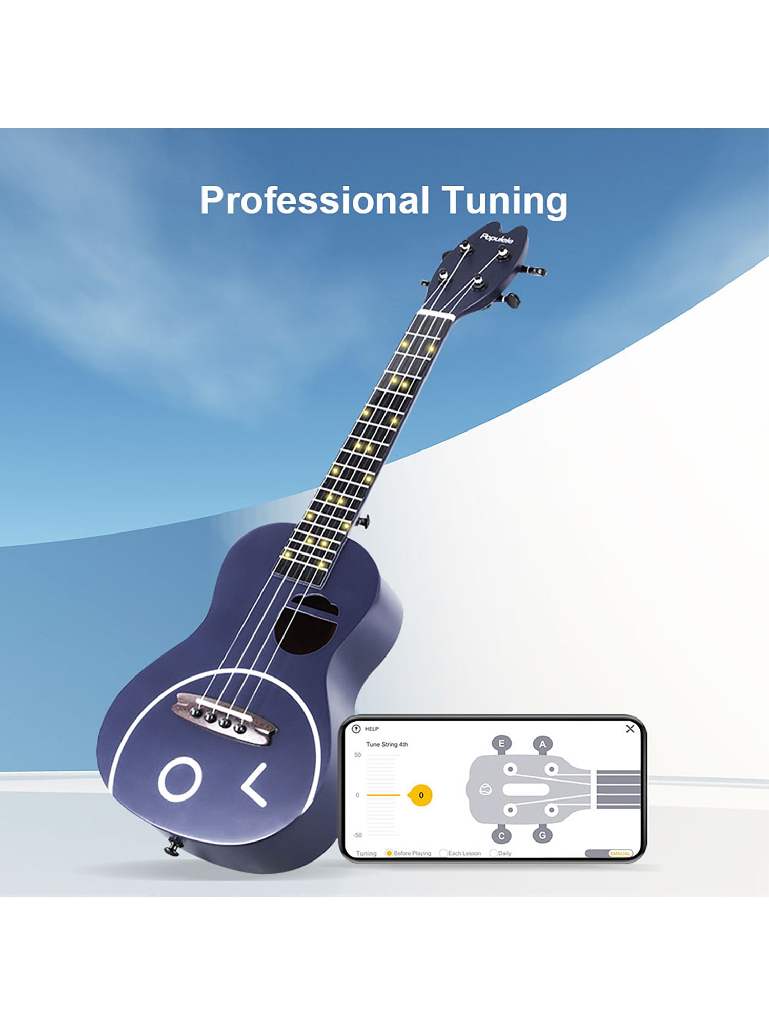 Start your musical journey with the Populele Smart Ukulele, now only  $159.99