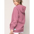 thumbnail image 4 of Made by Johnny Unisex Fleece Hoodie with Airpod Compatible Drawstring L DUST_PINK, 4 of 6