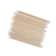thumbnail image 1 of 100 Pcs Nail Art Orange Wood Sticks Cuticle Pusher Remover Dead Skin Pusher Cleaning Stick Rhinestone Picker Manicure Tool, 1 of 5
