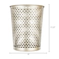 thumbnail image 4 of Mainstays Satin Nickel Metal Wastebasket, 4 of 5