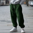 thumbnail image 2 of Baggy Sweatpants Men Wide Leg Straight Cinch Bottom Pants Elastic Waist Athletic Joggers With Pockets Sweat Pant, 2 of 9