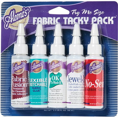 Aleene's Fabric Glue Tacky Pack, 5/pkg